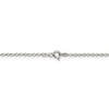Black Bow Jewelry 2mm, Sterling Silver Solid Rolo Chain Necklace - 4 of 4