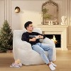 NicBex Faux Fur Fabric Bean Bag Chair with High-Density Memory Foam,Oversized Lazy Sofa Chair with Armrest,Modern Lounge Chair for Living Room - 2 of 4