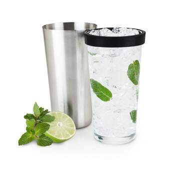 True Ash Matte Black Cocktail Shaker - Drink Shaker for Margarita, Mojito,  Martini, Old Fashion and Bar Cocktails - 18 Oz Stainless Steel Cobbler