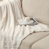 Aoibox Super Soft Fluffy Throw Blanket, Lightweight Cozy Warm Blanket for Couch, Bed, Sofa, All Season Use in Cream Color - 4 of 4