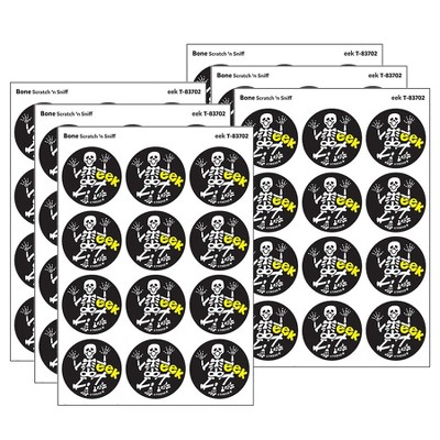 TREND eek/Bone Scent Retro Scratch 'n Sniff Stinky Stickers®, 24 Per Pack, 6 Packs