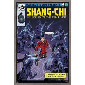 Trends International Marvel Shang - Legend of Ten Rings - Let's do This Framed Wall Poster Prints - 1 of 4