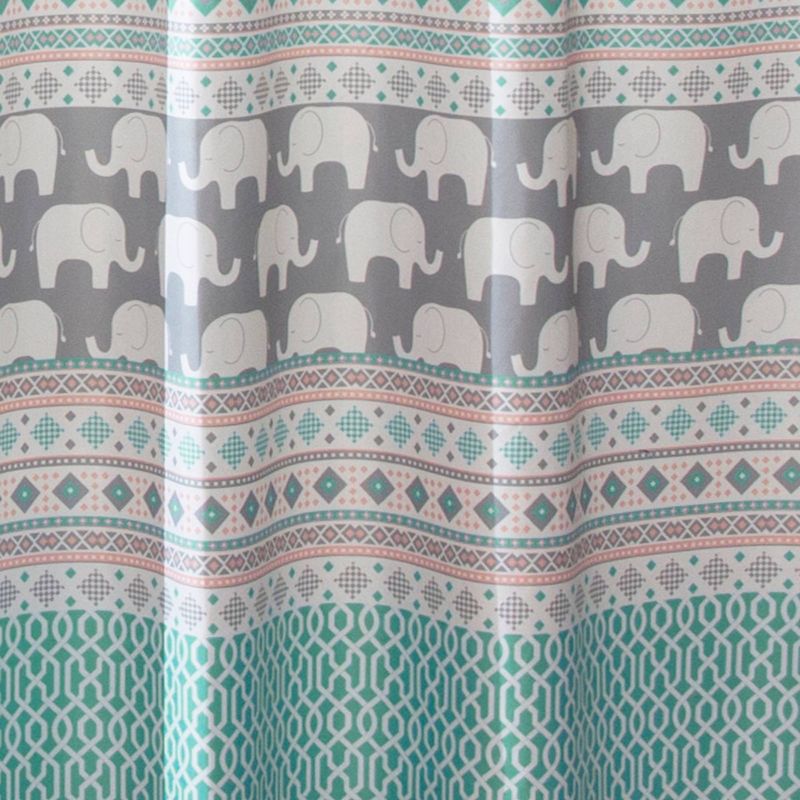 Elephant Striped Shower Curtain - Lush Décor, 4 of 14