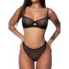 Clotth Women’s Sexy Lingerie Set - Ultra-Soft Breathable Mesh, Push-Up Comfort for Daily Wear, Date Nights - 4 of 4