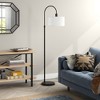 Hudson and Canal Arc Floor Lamp with Fabric Shade - 4 of 4