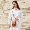Vegan Leather Small Crossbody Bags for Women Adjustable Strap - 2 of 4