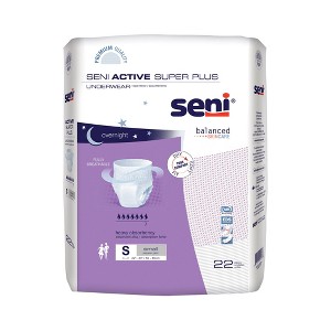 Seni Active Super Plus Disposable Underwear Pull On with Tear Away Seams Small, S-SM22-AP1, Heavy - 1 of 4