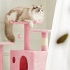 JIONJOY 54-Inch Cat Climbing Tower: Dual Apartments - 2 of 4