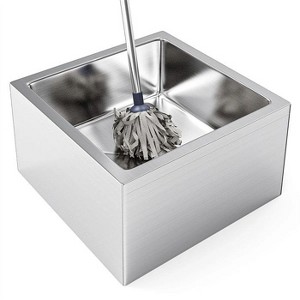 winado 24 X 24 in. Stainless Steel Floor Mount Mop Sink - 1 of 4