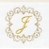 Linum Home Textiles 100% Turkish Cotton MONICA Gold Thread 2PC Embellished Hand Towel Set - 3 of 3