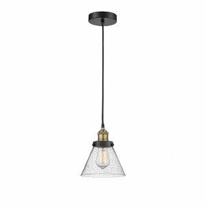 Cone - 1 Light Mini Pendant In Industrial Style-9.75 Inches Tall and 7.75 Inches Wide - 1 of 1