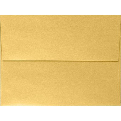 LUX A7 Invitation Envelopes 5 1/4 x 7 1/4 50/Box Gold Metallic 5380-07-50