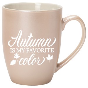 Elanze Designs Autumn Is My Favorite Color Precious Pearl 10 ounce New Bone China Coffee Cup Mug - 1 of 4