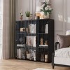FUFU&GAGA Black Dislay Cabinet with Enhanced Lighting Features Bookshelves - 3 of 4
