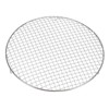 Unique Bargains Stainless Steel Round Cross Wire Barbecue Grill with Legs - 3 of 4