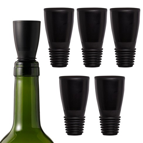  Vacu Vin Wine Saver Vacuum Stoppers - Set of 2 - Gray - for  Wine Bottles - Keep Wine Fresh for Up to a Week with Airtight Seal -  Compatible with