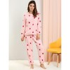 Women Winter Flannel Pajama Sets Cute Printed Long Sleeve Nightwear Top And  Pants Loungewear Soft Sleepwear Strawberry Printed Pink Xx Large : Target