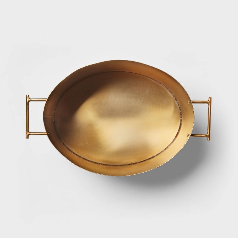 Metal Oval Beverage Tub Gold - Threshold&#8482;, 4 of 5