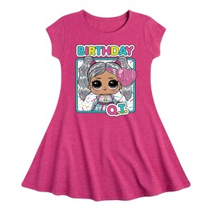 Girls' - LOL Surprise! - Birthday QT Fit & Flair Cap Sleeve Dress - 1 of 2