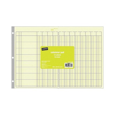 Staples Columnar Book 100 Pages Green (217885)