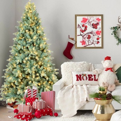 Whisen 4FT Artificial Christmas Tree with 150 LED Lights, 475 Tips, Full Natural Look, Metal Stand
