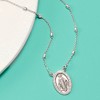 Ross-Simons Italian Sterling Silver Miraculous Medal Bead Station Necklace Size 18 - 4 of 4