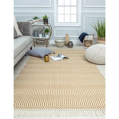 Rugs America Noelani NL10A Farmhouse Stripe Area Rug for Dining Room ...