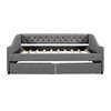 Full Size Upholstered Daybed with Two Drawers - 3 of 4