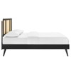 Modway Kelsea Cane and Wood Full Platform Bed With Splayed Legs - 3 of 4