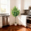 5FT Artificial Trees, Faux Tree, Artificial Planter, Artificial Fake Tree Flower Potted, Artificial Plants for Home Office,Indoor Outdoor Decor - 3 of 4