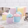 Blue Panda 50 Pack Pastel Paper Cupcake Liners Wrappers, Rainbow Color Muffin Baking Cups - 2 of 4