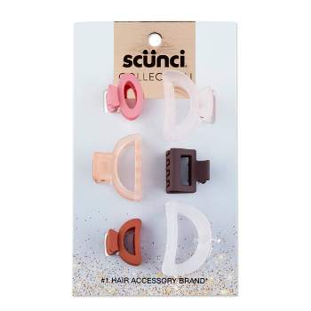 scunci Collection Multi Claw Hair Clips - 6ct