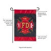 Evergreen Flag Fire Department Garden Applique Flag - 3 of 4