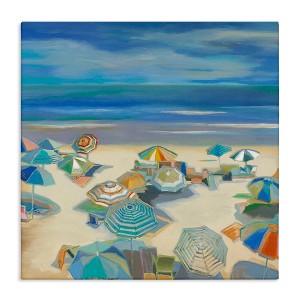 Stupell Industries Beach Umbrellas on Shore, 24" x 24" - 1 of 4