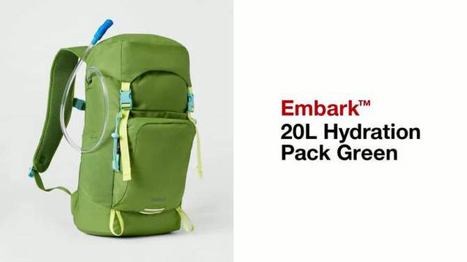 20L Hydration Pack Green - Embark&#8482;, 2 of 6, play video