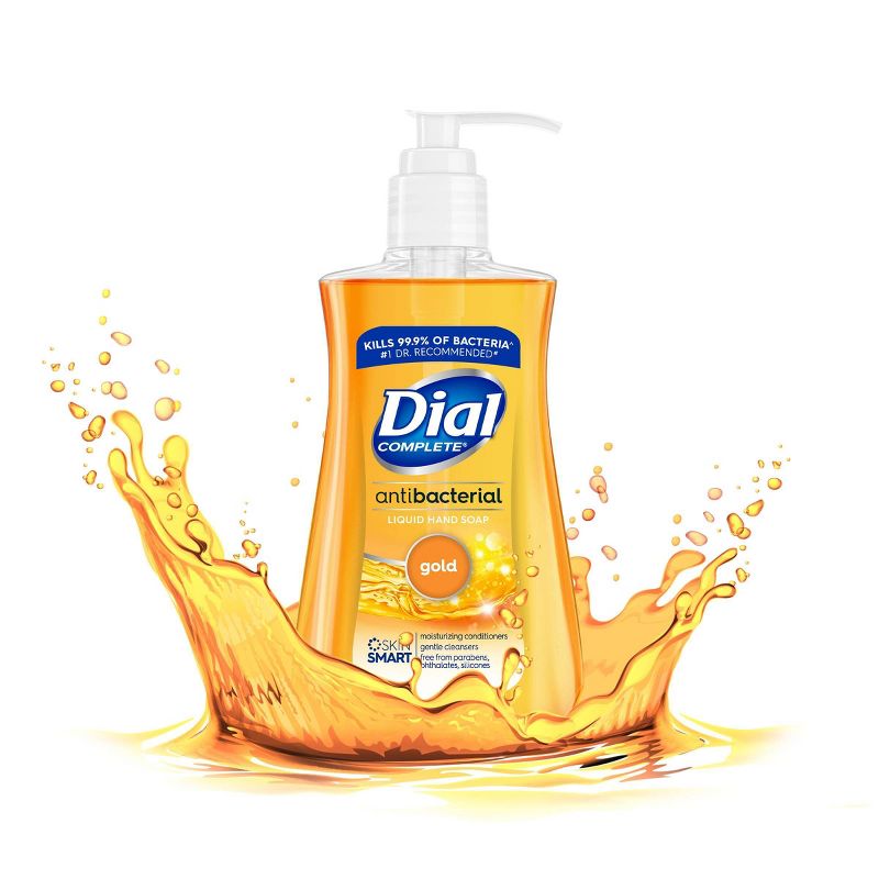 Dial Complete Antibacterial Liquid Hand Soap - Gold - 11 fl oz/4pk, 4 of 10