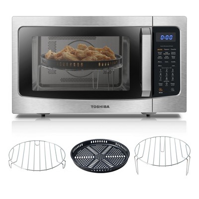 Photo 1 of Toshiba 1.5 Cu. Ft. 1000 Watt Countertop Microwave Oven with Air Fryer, Convection, Smart Sensor