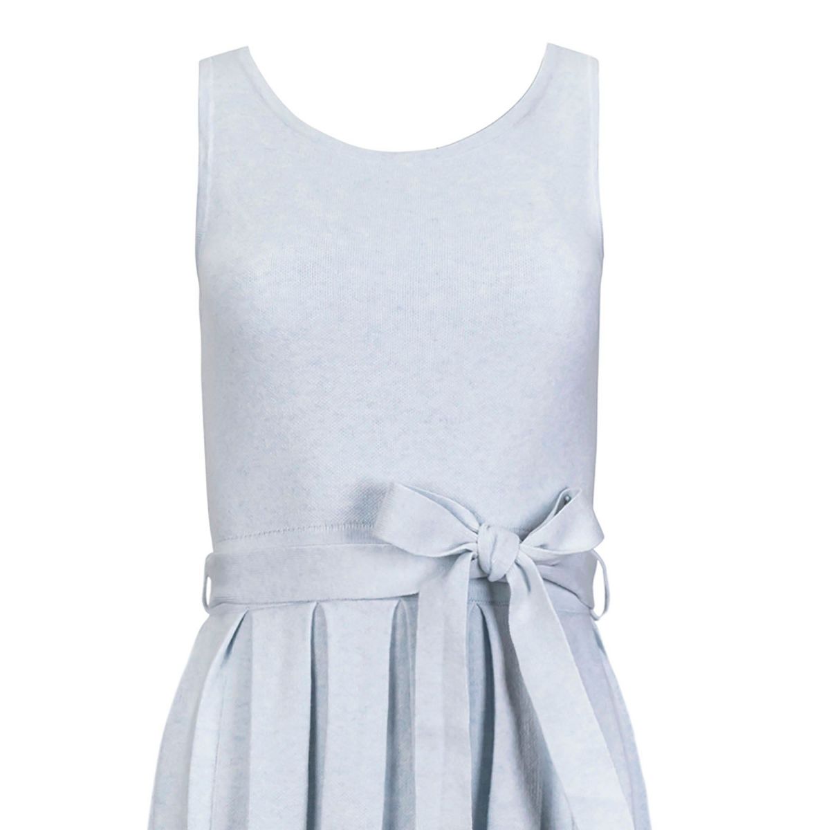 Hope & Henry Women's Sleeveless Pleated Sweater Knit Midi Dress - thumbnail 6