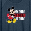 Women's - Disney - Hey There! Hi There! Lightweight French Terry Wide Neck Long Sleeve Graphic Shirt - 2 of 4