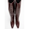 Lume - Burgundy Patent Genuine Leather Block Heel Boot (Women) | Forever & Always Shoes - 3 of 4