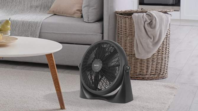 COMMERCIAL COOL High Velocity Floor Fan 16" Blade Span, Black, 2 of 9, play video