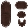 Allure Collection Cotton Tufted Bath Rug Set Set of 4 - Home Weavers - 2 of 4