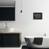 Stupell Industries Five Star Funny Word Bathroom Black And White Design Framed Giclee Art - 2 of 4