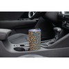 Elanze Designs 20 oz Stainless Steel On the Go Insulated Travel Tumbler With Push Top Lid, Tangerine Orange Cheetah Leopard Print Blue - 3 of 4