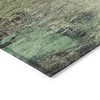 Beige Green And Artichoke Green Abstract Washable Indoor Outdoor Area Rug - 4 of 4