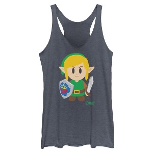 Women's Nintendo Legend of Zelda Link's Awakening Avatar Racerback Tank Top - 1 of 4