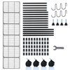 FONTOI Storage Racks, 6-Tier Shelving Unit with Wheels and Hanging Hooks, Wire Storage Organizers for Garage Kitchen, Black, 17.32"*62.99"*11.42" - 2 of 4