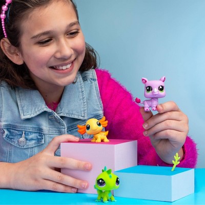 Littlest Pet Shop 3pk Collectible Figures - Axolotl, Rhino, Iguana_5