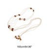 Unique Bargains Hand-beaded Weaving Handmade Cord Belt 1 Pc - 3 of 4