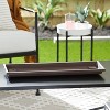 The HC Companies Akro Mils Farmhouse Venetian 24 Inch Rectangular Plastic Ridged Flower Box Plant Saucer Drip Tray, Chocolate - 2 of 4